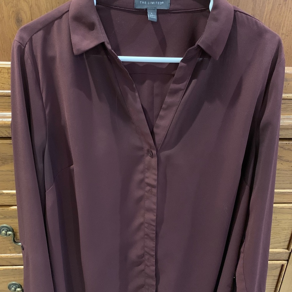 The Limited Women's Burgundy Blouse